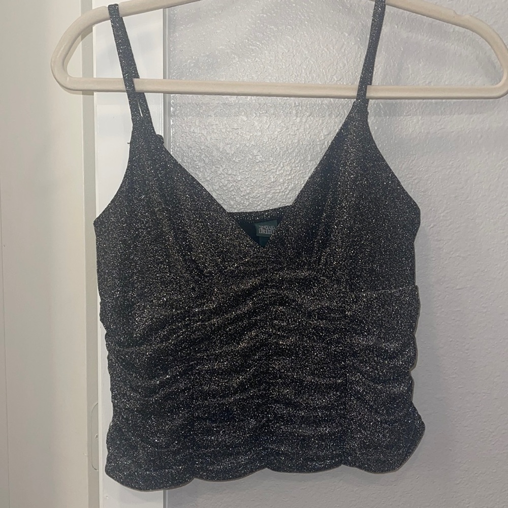 Sparkly cropped tank